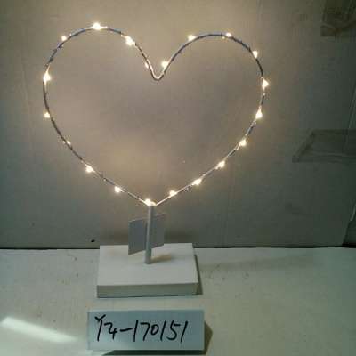 LED heart shaped decorative lamp