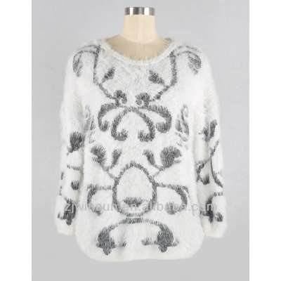 Ladies feather yarn sweater