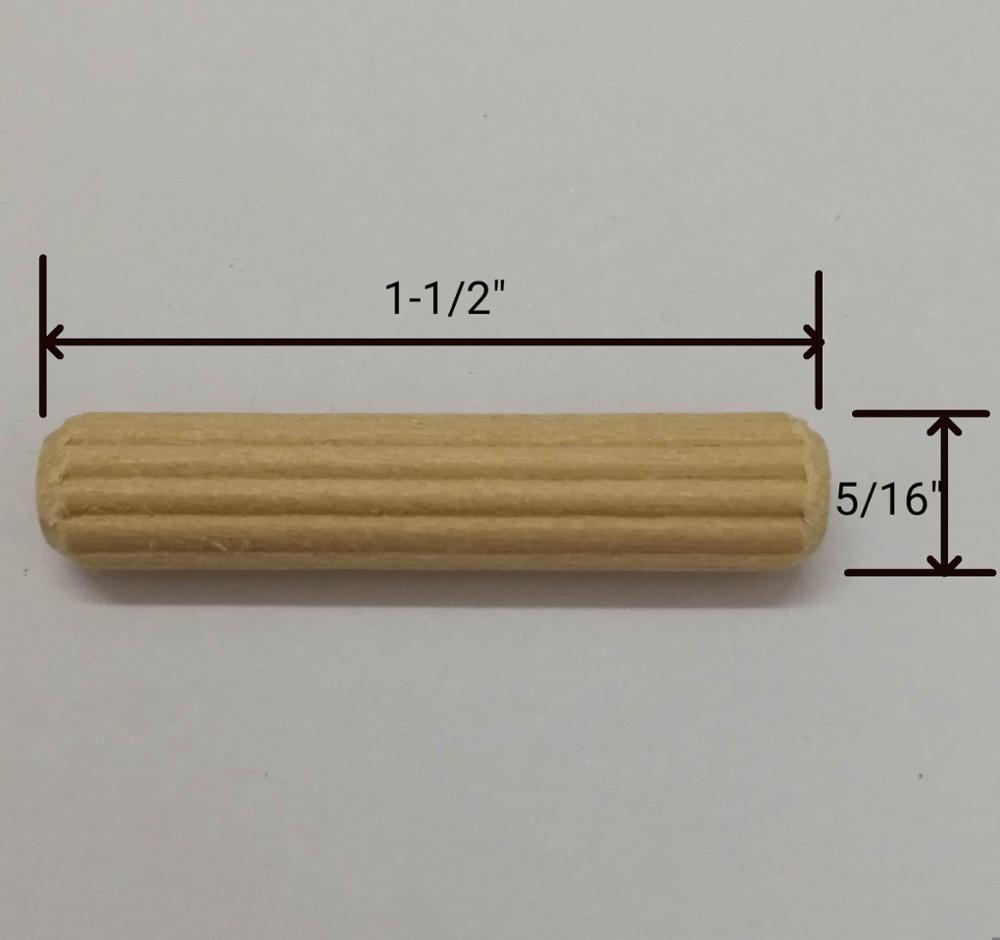 solid wood birch beech maple oak dia. 5/16" 1/4" 3/8" British Standard  straight grooved fluted wooden  dowel and  dowel pins